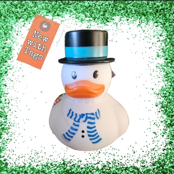 NWT/ Snow Man Rubber Ducky - Picture 1 of 5